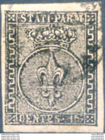 Parma. Giglio 15 C. 1852. Usato. - Unclassified