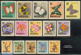 Rhodesia 1974 Definitives 15v, Mint NH, Nature - Animals (others & Mixed) - Butterflies - Flowers & Plants - Other & Unclassified