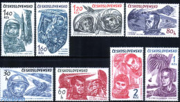 Czechoslovkia 1964 Cosmonautes 8v, Mint NH, Transport - Space Exploration - Other & Unclassified