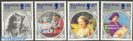 Hong Kong 1985 Queen Mother 4v, Mint NH, History - Kings & Queens (Royalty) - Neufs