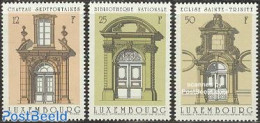 Luxemburg 1988 Portals 3v, Mint NH, Religion - Churches, Temples, Mosques, Synagogues - Art - Architecture - Castles &.. - Neufs