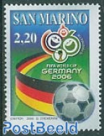 San Marino 2006 World Cup Football 1v, Mint NH, Sport - Football - Nuovi