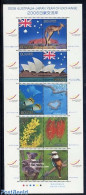 Japan 2006 Friendship With Australia 10v M/s, Mint NH, History - Nature - Flags - Animals (others & Mixed) - Birds - F.. - Neufs