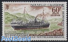 New Caledonia 1973 Connection With France 1v, Mint NH, Transport - Ships And Boats - Ongebruikt