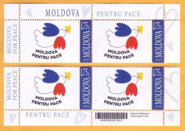 2022  Moldova Moldavie    „MOLDOVA FOR PEACE” 4v Mint - Poste