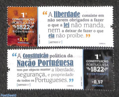 Portugal 2022 Constitution 2v, Mint NH, Various - Justice - Unused Stamps