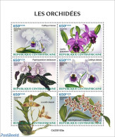 Central Africa 2023 Orchids, Mint NH, Nature - Flowers & Plants - Orchids - Central African Republic