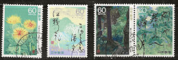 Japon 1988 N° Y&T : 1668 à 1671 Obl. - Used Stamps