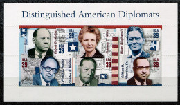 Etats-Unis ** N° 3828 à 3833 En Feuille - Personnalités : Diplomates Américains - Nuovi