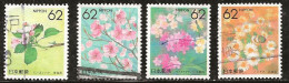 Japon 1990 N° Y&T : 1797,1804,1822 Et 1823 Obl. - Oblitérés