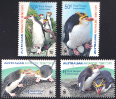ARCTIC-ANTARCTIC, AUSTRALIAN ANTARCTIC T. 2007 WWF SINGLE VALUES, PENGUINS** - Faune Antarctique