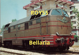 Emilia Romagna Rimini Bellaria Stazione Ferroviaria Locomotiva F.s. Del Luglio 1973 (v.retro) - Stations With Trains