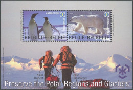 ARCTIC-ANTARCTIC, BELGIUM 2009 PRESERVATION OF POLAR REGIONS S/S OF 2** - Préservation Des Régions Polaires & Glaciers