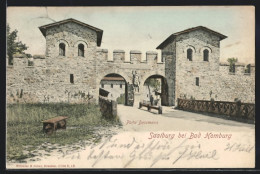 AK Saalburg Bei Bad Homburg, Porta Decumana  - Saalburg