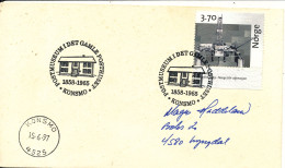 Norway Cover Sent To Lyngdal  Konsmo 15-6-1997 - Storia Postale