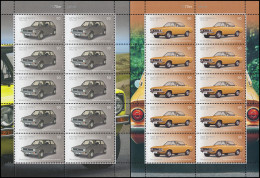 3297-3298 Automobile Opel Manta Und VW Golf - Zehnerbogen-Satz, Postfrisch ** - 2001-2010
