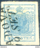 Lombardo Veneto. Stemma, Carta A Coste Verticali 45 C. 1851. Usato. - Ohne Zuordnung