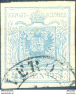 Lombardo Veneto. Stemma, Carta A Mano 45 C. I Tipo 1850. Usato. - Unclassified