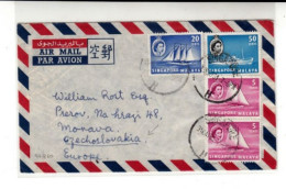 Singapore / Airmail / Czechoslovakia - Singapore (1959-...)