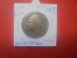 Léopold 1er. 2 1/2 FRANCS 1849 "Petite Tête"(A.5) - 2 ½ Francs