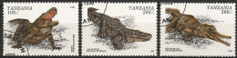 Tanzania 1996 - Mi 2274.76.79 - YT 1962.64.67 ( Crocodiles ) - Other & Unclassified