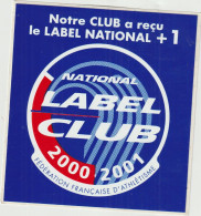 LD 61 : Autocollant :  Label Club  , Athlétisme - Aufkleber