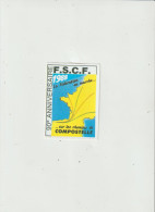 LD 61 : Autocollant : F S C F  1988 90 Em , Chemin De Compostelle - Aufkleber