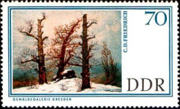 Rda Poste N* Yv: 968 Mi:1267 C.D.Friedrich Tombe Sous La Neige (sans Gomme) - Neufs