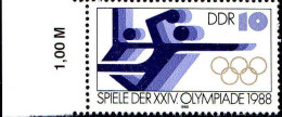 Rda Poste N** Yv:2797 Mi:3184 Spiele Der XXIV.Olympiade Handball Bord De Feuille - Unused Stamps