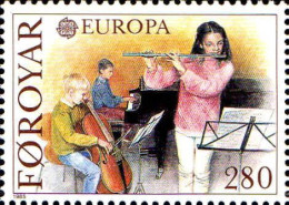 Feroe Poste N** Yv:110 Mi:116 Europa Cept Année Européenne De La Musique - Féroé (Iles)