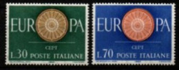 ITALIE     -    1960  -    EUROPA   .  Y&T N° 822 / 823 ** - 1960