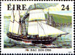 Irlande Poste N** Yv: 602 Mi:599 B&I 1836-1986 - Ongebruikt