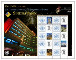 ONU Vienne 2013 - Feuille De Timbres Personnalisés - Bourse Du Timbre à Sindelfingen ** - Blocks & Kleinbögen