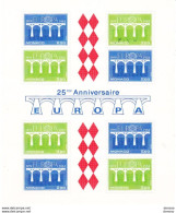 MONACO 1984 EUROPA Yvert BF 28, Michel Bl 26 NEUF** MNH Cote Yv 25 Euros - Blocks & Sheetlets