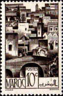 Maroc (Prot.Fr) Poste N* Yv:246 Mi:242 Pont De Bein El Mdoun (Trace De Charnière) - Unused Stamps
