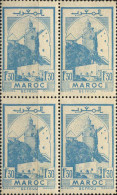 Maroc (Prot.Fr) Poste N* Yv:228A Mi:220 Sefrou Mosquée Bloc De 4 (points De Rouille) - Unused Stamps