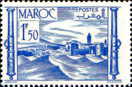 Maroc (Prot.Fr) Poste N* Yv:252 Mi:248 Forteresse (sans Gomme) - Unused Stamps