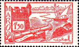 Maroc (Prot.Fr) Poste N* Yv:229 Mi:221 Salé Fort Des Oudaïas (sans Gomme) - Unused Stamps