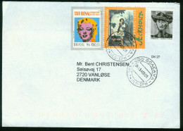 Br Brazil, Sao Paulo 2005 Cover > Denmark (MiNr 2721 "Marilyn Monroe" Andy Warhol) #bel-1093 - Lettres & Documents