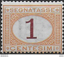 1870 Italia Segnatasse 1c. Mc MNH Sassone N. 3 - Sonstige & Ohne Zuordnung