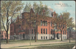 Central School, Evanston, Illinois, C.1908 - Postcard - Autres & Non Classés