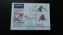 Vol Special Flight Frankfurt To Vancouver Olympic Games Lufthansa 2010 (Bonn) - Inverno2010: Vancouver