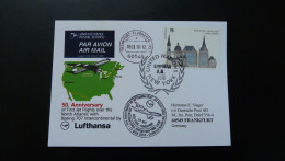 Vol Special Flight (50 Years) New York Frankfurt Boeing 707 Lufthansa 2010 - Briefe U. Dokumente