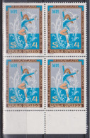 1979 , Mi 1600 ** (3) -  4 Er Block Postfrisch - Weltmeisterschaften Im Eiskunstlaufen Und Eistanzen , Wien - Unused Stamps