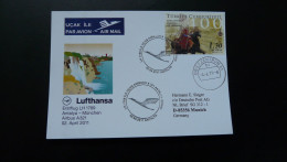 Premier Vol First Flight Antalya Turkey To Munchen Airbus A321 Lufthansa 2011 - Storia Postale