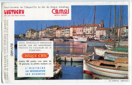 BUVARD Années 50 * CHOCOLAT CÉMOI - Pâtes LUSTUCRU * Vue Du Port De Saint Tropez - Chocolat