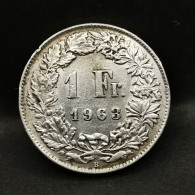 1 FRANC SUISSE ARGENT 1963 B BERNE HELVETIA DEBOUT / SWITZERLAND SILVER - 1/2 Franc