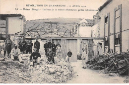 51 - Ay - SAN21771 - Révolution - Maison Bisinger - Gardée Militairement - Grève - Ay En Champagne