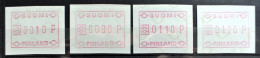 FINNLAND 1982 " AUTOMATMARKEN " Michelnr  ATM 4x Nr 1 Sehr Schon Posrfrisch € 8,00 - Timbres De Distributeurs [ATM]