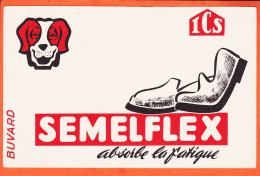 14847 / ⭐ ♥️ Chaussures Semelles ICS SEMELFLEX Absorbe La Fatigue  Buvard-Blotter Publicitaire  - Schuhe